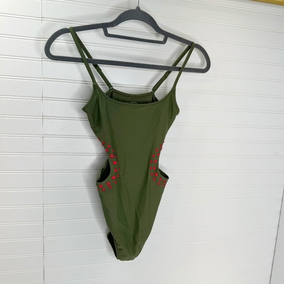 NWT Aerei Cut Out Full Coverage One Piece Swimsuit Small - Picture 3 of 7